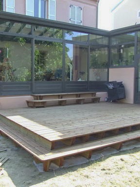 terrasse bois surélevée