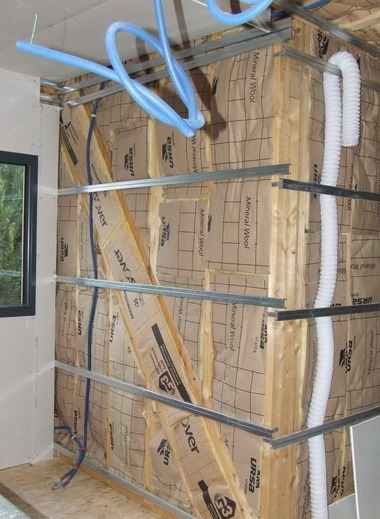 pose panneaux d' isolation